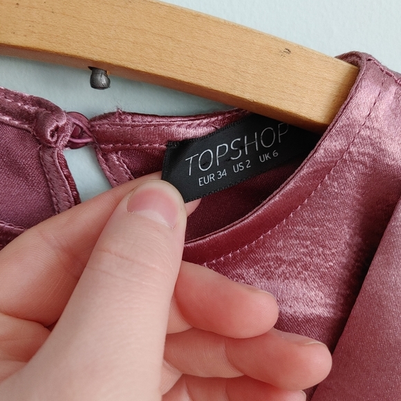Topshop | satin crop top - Picture 4 of 9